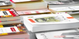 a stack of books